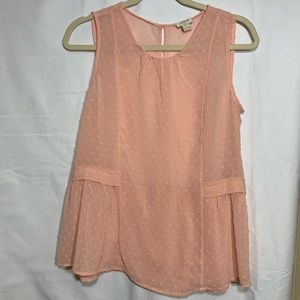 J crew Clip Dot Peplum Top